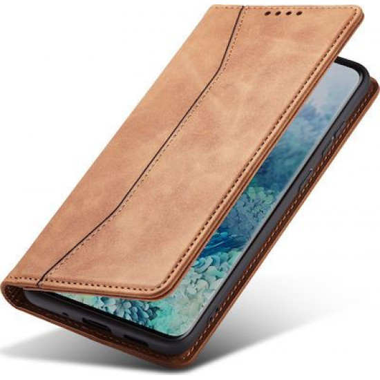 Bodycell Book Case Pu Leather Samsung Note 10 Plus Brown