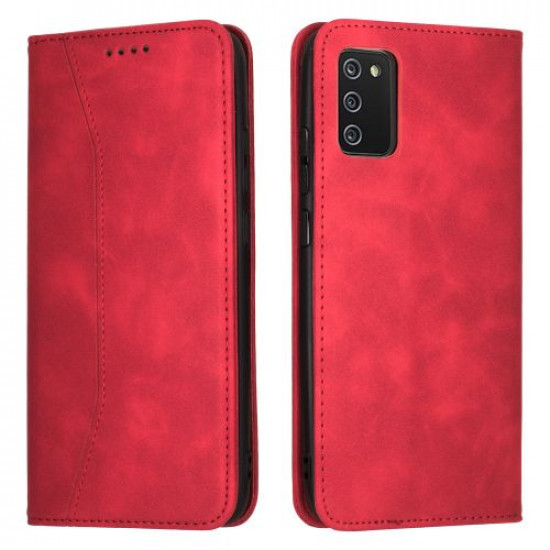 Bodycell Book Case Pu Leather Samsung A02s Red