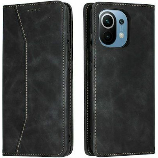 Bodycell Book Case Pu Leather Xiaomi Mi 11  Black