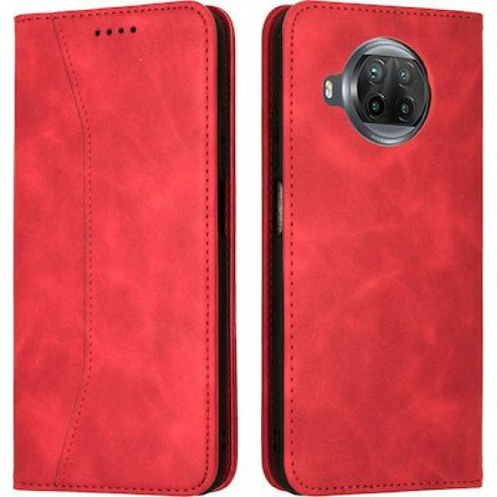 Bodycell Book Case Pu Leather Xiaomi Mi 10T Lite Red