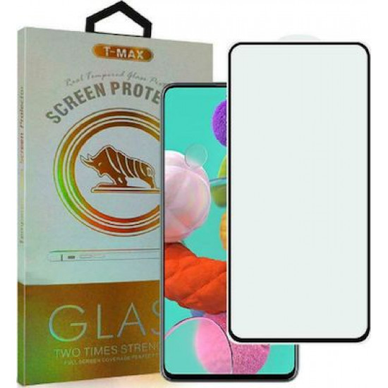 T-Max Full Face Temp.Glass For Samsung A51