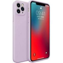 Bodycell Square Liquid Silicon Case iPhone 11 Pro Light Violet