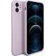 Bodycell Square Liquid Silicon Case iPhone 12  Light Violet