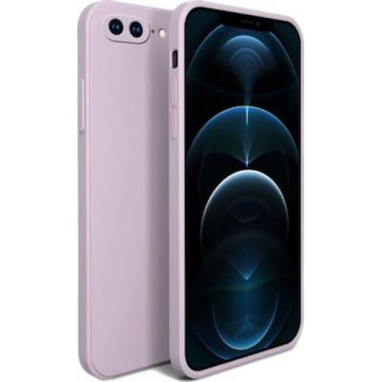 Bodycell Square Liquid Silicon Case iPhone 7/8 Plus Light Violet
