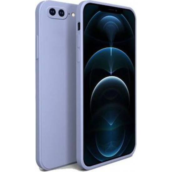 Bodycell Square Liquid Silicon Case iPhone 7/8 Plus Light Blue