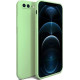 Bodycell Square Liquid Silicon Case iPhone 7/8 Plus Light Green