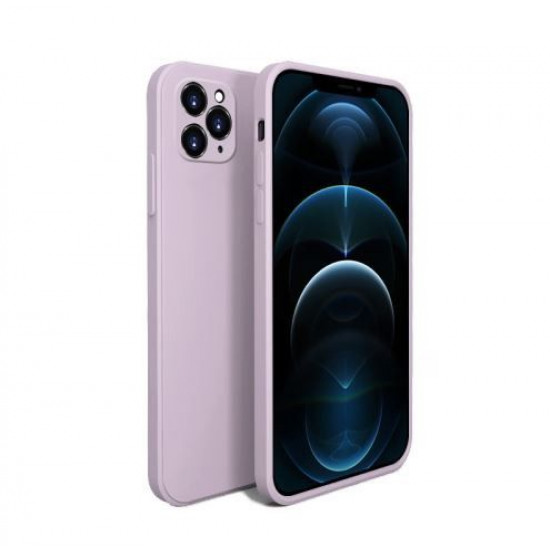 Bodycell Square Liquid Silicon Case iPhone 11 Pro Max Light Violet