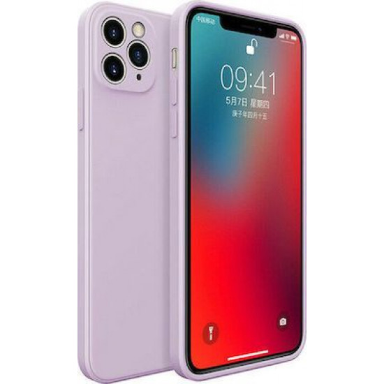 Bodycell Square Liquid Silicon Case iPhone 11 Pro Max Light Violet