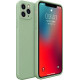 Bodycell Square Liquid Silicon Case iPhone 11 Pro Max Light Green