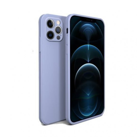 Bodycell Square Liquid Silicon Case iPhone 12 Pro  Light Blue
