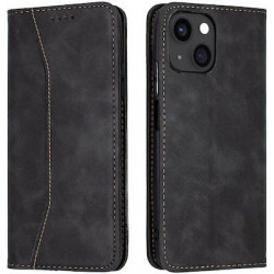Bodycell Book Case Pu Leather iPhone 13  Black