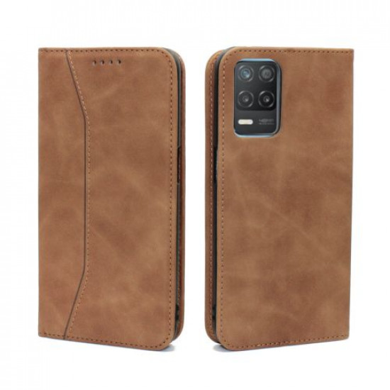 Bodycell Book Case Pu Leather Realme 8 5G Brown