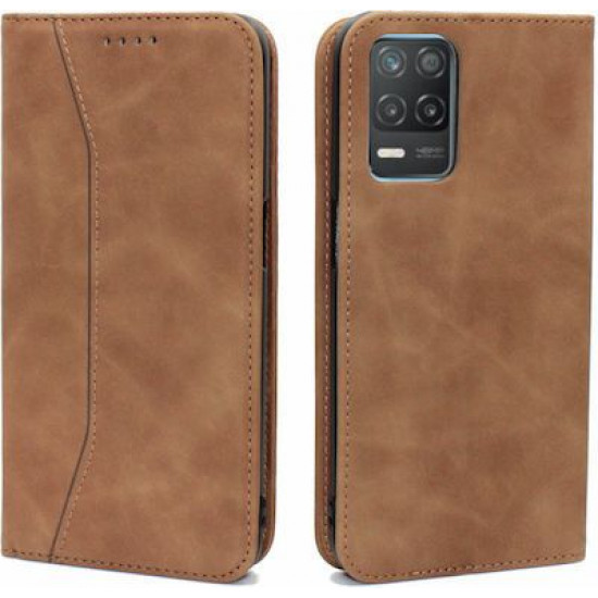 Bodycell Book Case Pu Leather Realme 8 5G Brown