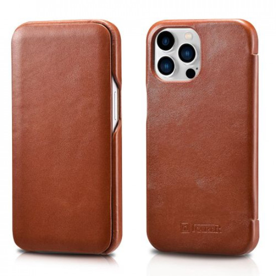 iCarer RIX 1303 iPhone 13 Pro Curved Edge Brown