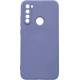 Bodycell Square Liquid Silicon Case Xiaomi Note 8 Light Blue