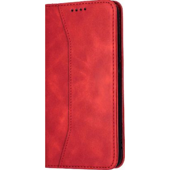 Bodycell Book Case Pu Leather Realme 8i Red