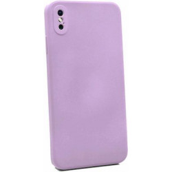 Bodycell Square Liquid Silicon Case iPhone XS MAX Light Violet