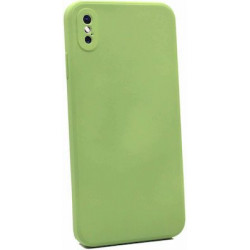 Bodycell Square Liquid Silicon Case iPhone XS MAX Light Green