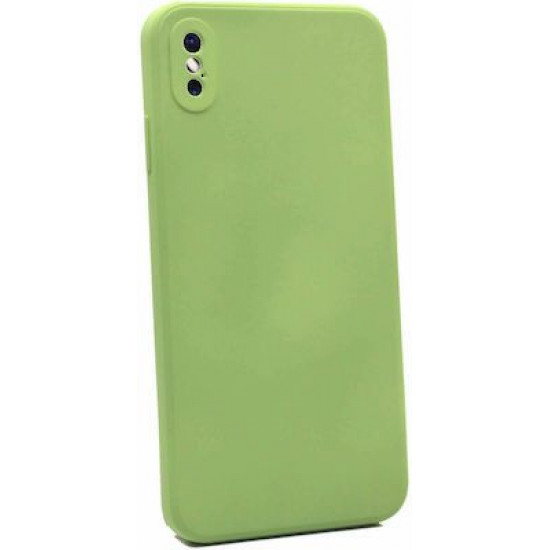 Bodycell Square Liquid Silicon Case iPhone XS MAX Light Green
