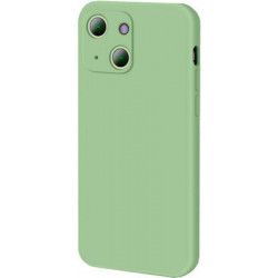 Bodycell Square Liquid Silicon Case iPhone 13 mini Light Green