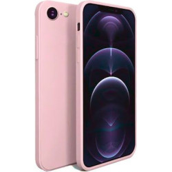 Bodycell Square Liquid Silicon Case iPhone 7/8/SE Pink