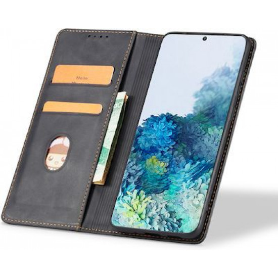 Bodycell Book Case Pu Leather Samsung S21 FE Black