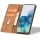 Bodycell Book Case Pu Leather Samsung S21 FE Brown