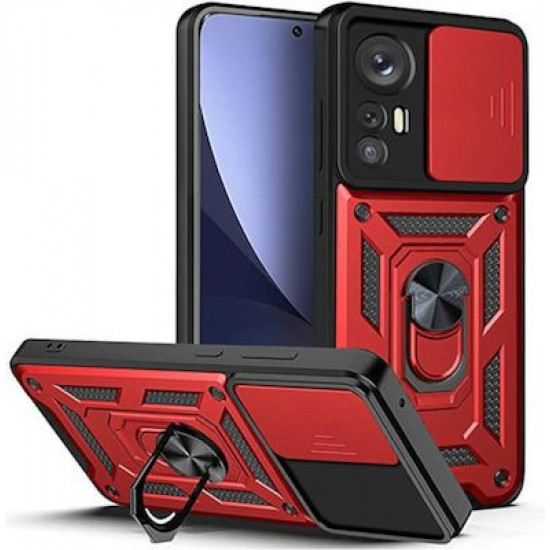 Bodycell Armor Slide Cover Case Xiaomi 12/12X/12S Red