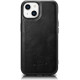 iCarer WMI14220719 iPhone 14 Plus Genuine Leather TPU Back Cover Black