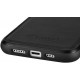 iCarer WMI14220719 iPhone 14 Plus Genuine Leather TPU Back Cover Black
