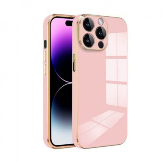 Bodycell Gold Plated Silicon iPhone 14 Pro Max Pink