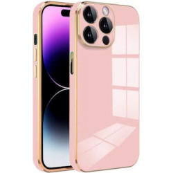 Bodycell Gold Plated Silicon iPhone 14 Pro Max Pink