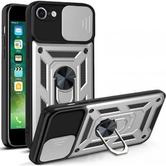 Bodycell Armor Slide Cover Case Oppo A9 2020 Silver