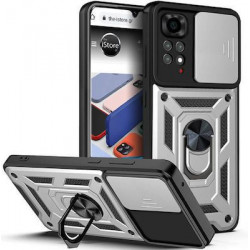 Bodycell Armor Slide Cover Case Xiaomi Note 12 Pro 4G Silver