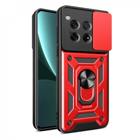 Bodycell Armor Slide Cover Case OnePlus 12R 5G Red