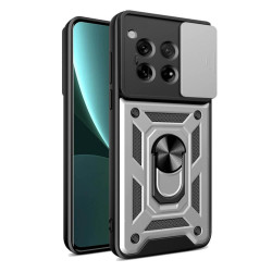 Bodycell Armor Slide Cover Case OnePlus 12R 5G Silver