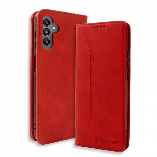 Bodycell Book Case Pu Leather Samsung M15/F15 5G Red