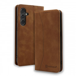 Bodycell Book Case Pu Leather Samsung S24 FE Brown